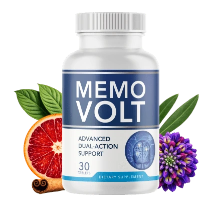 Memo Volt bottle and product presentation